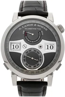 A. Lange & Söhne Zeitwerk 148.038 44mm White gold Gray