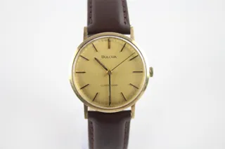 Bulova Longchamp 34mm 9K Yellow Gold