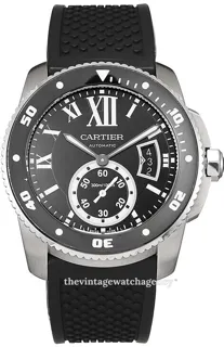 Cartier Calibre de Cartier W7100056 Stainless steel Black