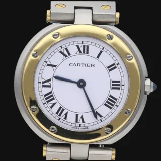 Cartier Santos Ronde MT40296 27mm Yellow Gold$Steel White