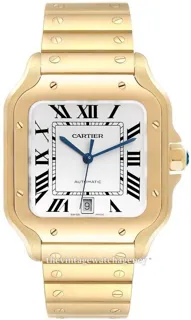 Cartier Santos WGSA0029 40mm Yellow gold Silver