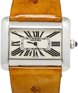 Cartier Tank Divan 2600/W6300655 38mm Stainless steel Cream