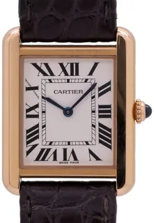 Cartier Tank Solo 3168 Yellow gold and Stainless steel Silver