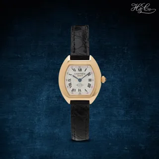 Cartier Tortue 1945 24mm Yellow gold Silver