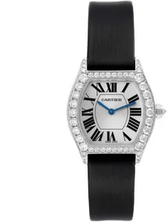 Cartier Tortue WA507231 White gold Silver