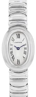 Cartier Mini Baignoire 2369 18mm White gold Cream