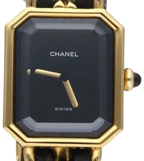 Chanel First H0001 Gold Plate Black