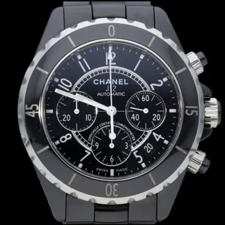 Chanel J12 Chronograph H0940 Black ceramic Black