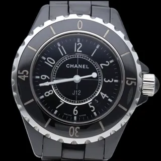 Chanel J12 H0682 Black ceramic Black