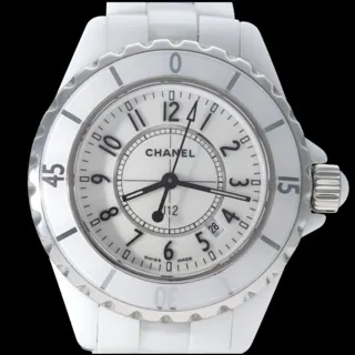 Chanel J12 H0968 White ceramic White