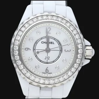 Chanel J12 H2572 White ceramic White