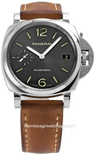 Panerai Luminor Due PAM 00755 38mm Stainless steel Gray