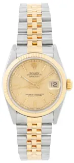 Rolex Datejust 31 68273 Stainless steel and 18k yellow gold Champagne Tapestry