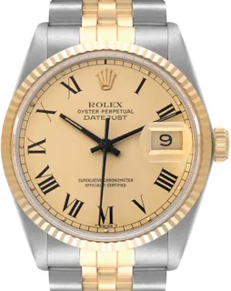 Rolex Datejust 36 16013 Stainless steel champagne