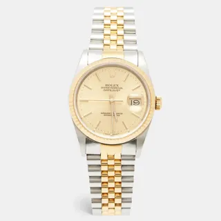 Rolex Datejust 36 16233 Stainless steel and 18k yellow gold Champagne