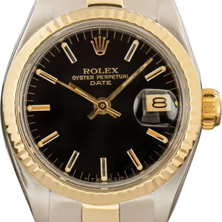 Rolex Datejust 6917 Stainless steel and 18k yellow gold Black