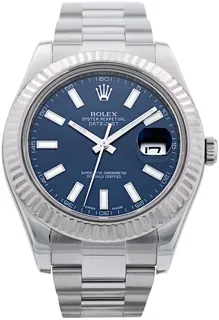 Rolex Datejust II 116334 Stainless steel Blue