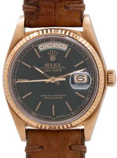 Rolex Day-Date 36 18038 36mm Yellow gold Green