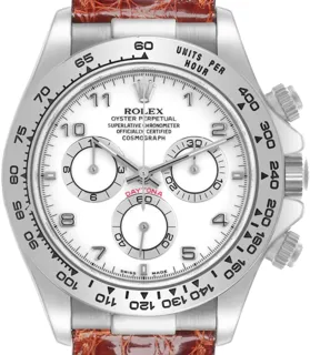 Rolex Daytona 116519 White gold White