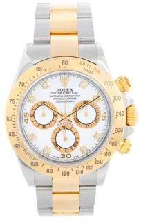 Rolex Daytona 116523 Yellow gold and Stainless steel White