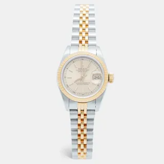 Rolex Lady-Datejust 69173 Stainless steel and 18k yellow gold Champagne