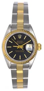 Rolex Lady-Datejust 69173 Stainless steel and 18k yellow gold Black