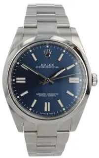 Rolex Oyster Perpetual 41 124300 Stainless steel blue