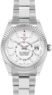 Rolex Sky-Dweller 326934 42mm White gold and Stainless steel White