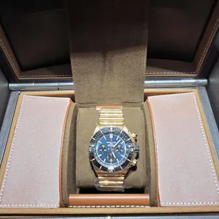 Breitling Chronomat Rose gold Blue