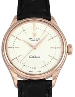 Rolex Cellini 50505 39mm Rose gold White