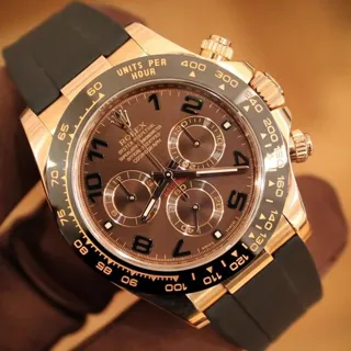 Rolex Daytona 116515ln 40mm Rose gold Brown