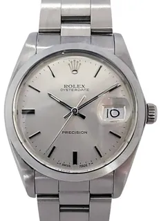 Rolex Oysterdate Precision 6694 35mm Stainless steel Silver