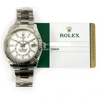 Rolex Sky-Dweller 326934 42mm Stainless steel White