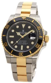 Rolex Submariner Date 116613LN (TWO-TONE) 40mm Stainless steel Black