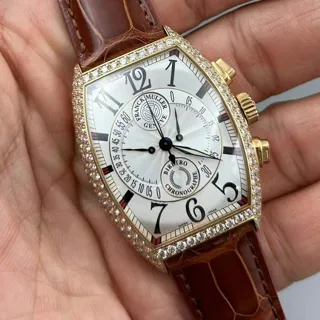 Franck Muller Cintree Curvex 7850 CC 36mm Rose gold Silver