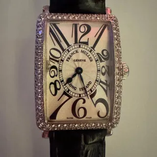 Franck Muller Long Island 952 QZ D 26mm White gold Silver