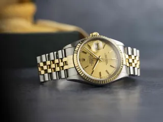 Rolex Datejust 36 16233 36mm Yellow gold and Stainless steel Champagne