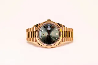 Rolex Day-Date 40 228235 40mm Everose gold Green