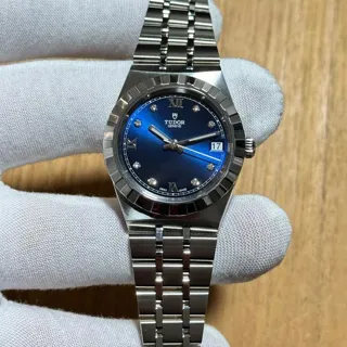 Tudor Royal M28400-0007 34mm Stainless steel Blue