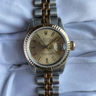 Rolex Lady-Datejust 69173 Yellow gold and Stainless steel Champagne