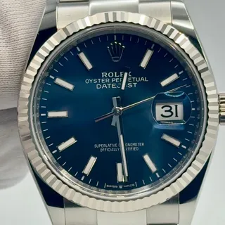 Rolex Datejust 36 126234-0018 36mm White gold and Stainless steel Blue