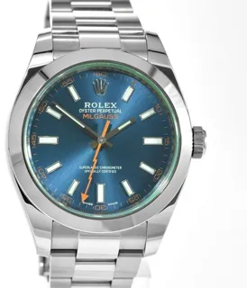 Rolex Milgauss 116400GV 40mm Stainless steel Blue