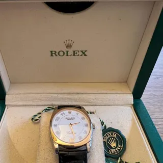 Rolex Cellini Danaos 4233 34mm White gold White