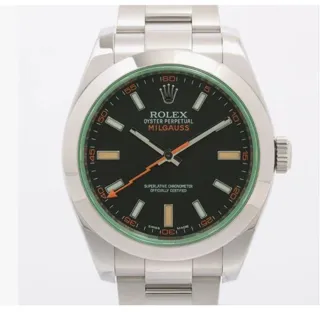 Rolex Milgauss 116400GV 40mm Stainless steel Black