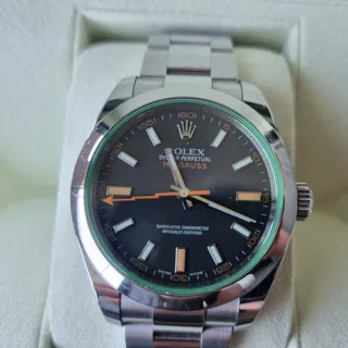 Rolex Milgauss 116400GV 40mm Stainless steel Black