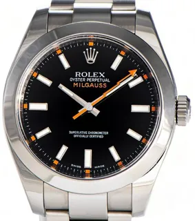 Rolex Milgauss 116400 40mm Stainless steel Black