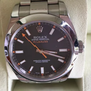 Rolex Milgauss 116400 40mm Stainless steel Black