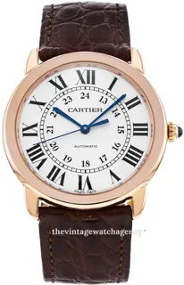 Cartier Ronde de Cartier W2RN0008 36mm 18 carat rose gold Silver