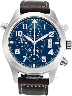 IWC Pilot Double Chronograph IW371807 Stainless steel Blue