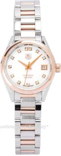 TAG Heuer Carrera WAR2452.BD0777 Rose gold and Stainless steel White Mother of pearl